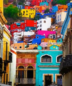 Artistic Colorful City Diamond Painting