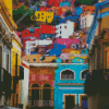 Artistic Colorful City Diamond Painting