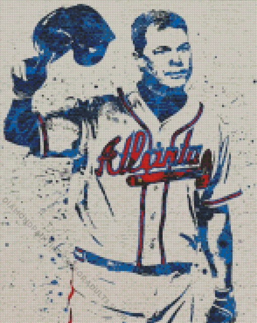 Atlanta Braves Chipper Jones Diamond Painting