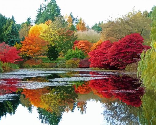 Autumn Colours at VanDusen Botanical Garden Diamond Painting