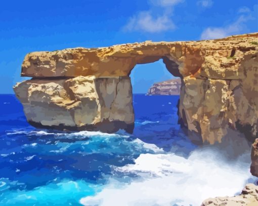 Azure Window Malta Diamond Painting