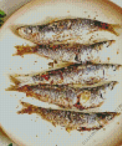 Baked Fresh Sardine Diamond Painting