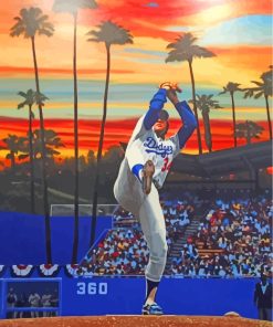 Baseball Dodgers Player Diamond Painting