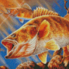 Bass Fish In Water Diamond Painting