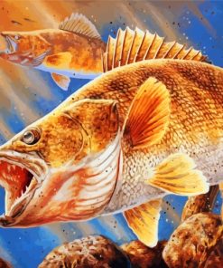 Bass Fish In Water Diamond Painting