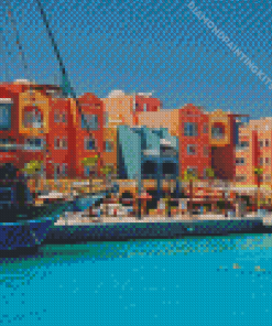 Beautiful Buildings in Hurghada Diamond Painting