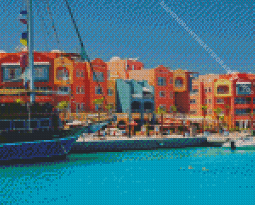 Beautiful Buildings in Hurghada Diamond Painting