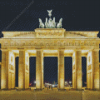 Berlin Brandenburger Tor At Night Diamond Painting