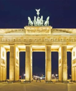 Berlin Brandenburger Tor At Night Diamond Painting