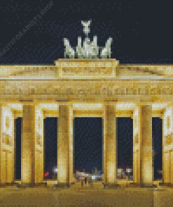 Berlin Brandenburger Tor At Night Diamond Painting