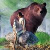 Big Bear And Girl Diamond Painting