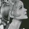 Black And White Daisy The Great Gatsby Diamond Painting