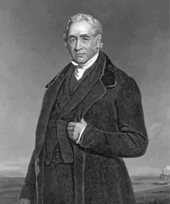 Black And White George Stephenson Diamond Painting