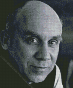 Black And White Thomas Merton Diamond Painting