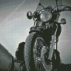 Black And White Honda Shadow Diamond Painting