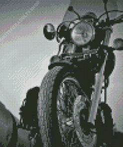 Black And White Honda Shadow Diamond Painting