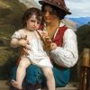 Bouguereau Flute Lesson Diamond Painting