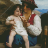 Bouguereau Flute Lesson Diamond Painting