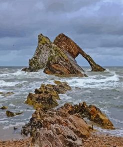 Bow Fiddle Rock Portknockie Diamond Painting