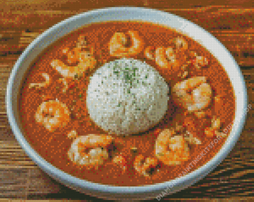 Cajun Food Soup Diamond Painting