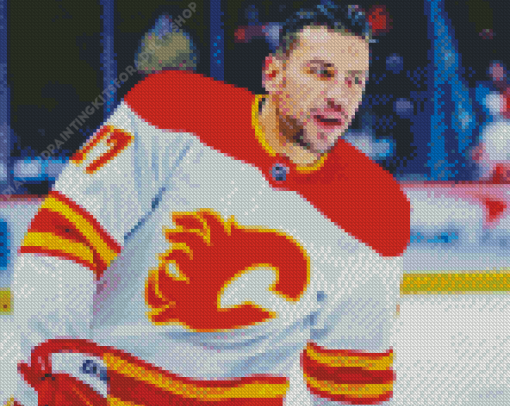 Calgary flames Ice Hockey Team Player Diamond Painting