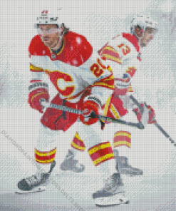 Calgary flames Ice Hockey Team Players Diamond Painting