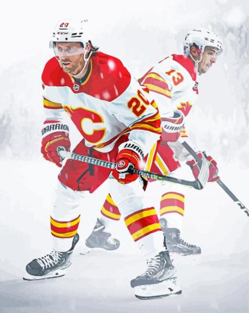 Calgary flames Ice Hockey Team Players Diamond Painting