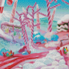 Candy Cane Forest Diamond Painting