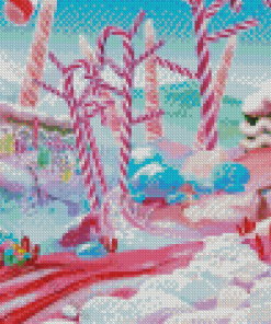 Candy Cane Forest Diamond Painting