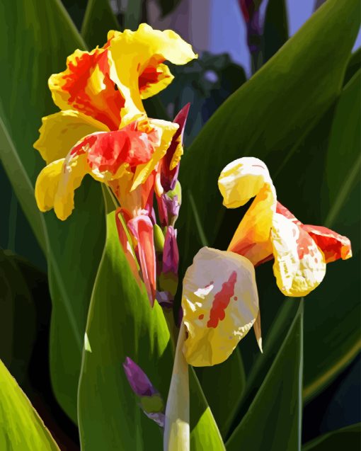 Canna Flower Diamond Painting