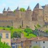 Carcassonne Castle In France Diamond Painting