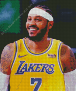 Carmelo Anthony Lakers Basketball Player Diamond Painting