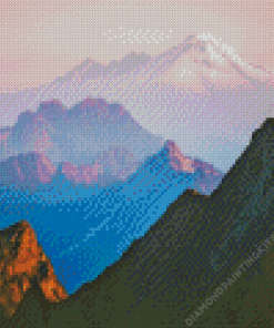 Cascade Range Landscape View Diamond Painting