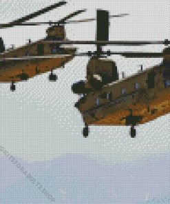 Chinook Helicopters Diamond Painting