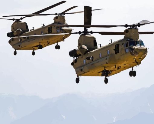 Chinook Helicopters Diamond Painting