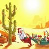 Christmas Santa in The Desert Diamond Painting