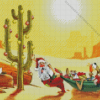 Christmas Santa in The Desert Diamond Painting