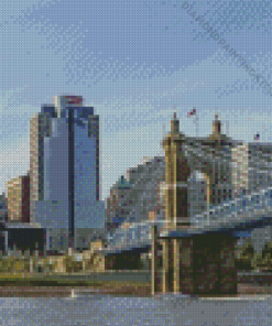 Cincinnati Buildings Diamond Painting