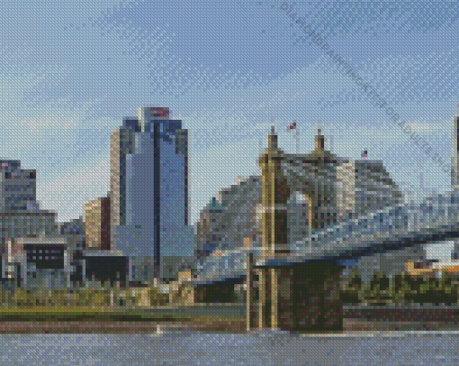 Cincinnati Buildings Diamond Painting