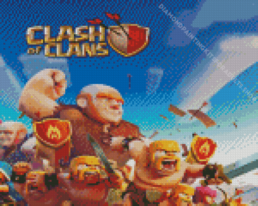 Clash Of Clans Characters Diamond Painting