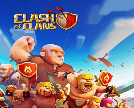 Clash Of Clans Characters Diamond Painting