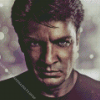 Close Up Nathan Fillion Diamond Painting