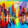 Colorful Abstract Buildings Diamond Painting