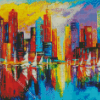 Colorful Abstract Buildings Diamond Painting