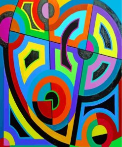 Colorful Abstract Geometric Art Diamond Painting