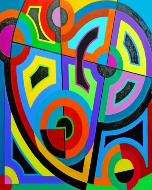 Colorful Abstract Geometric Art Diamond Painting