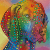 Colorful Pointer Dog Diamond Painting