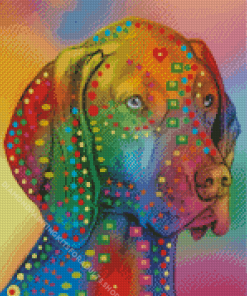 Colorful Pointer Dog Diamond Painting