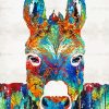 Colorful Donkey Diamond Painting