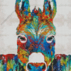 Colorful Donkey Diamond Painting